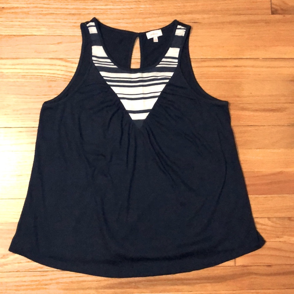 Pixley Navy White Swing Tank - Picture 3 of 7